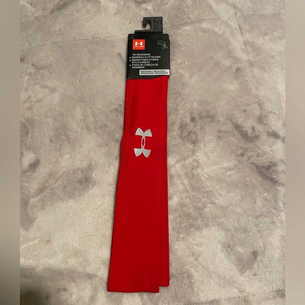 Athletic tie headband Under Armour Tie Headband Unisex Adult Sport Head Wear